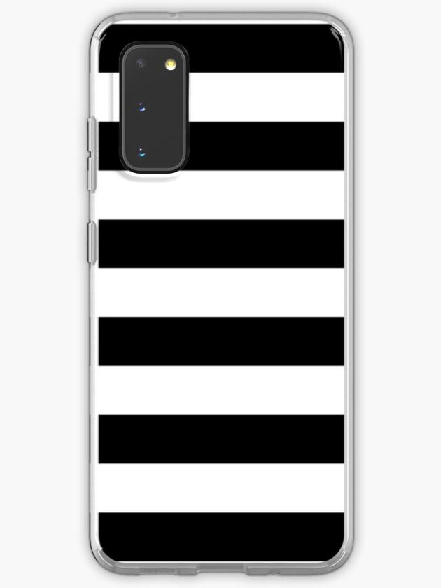 Galaxy S20 | Black And White Big Stripe Samsung Galaxy Phone Case Galaxy S20 Galaxy S20