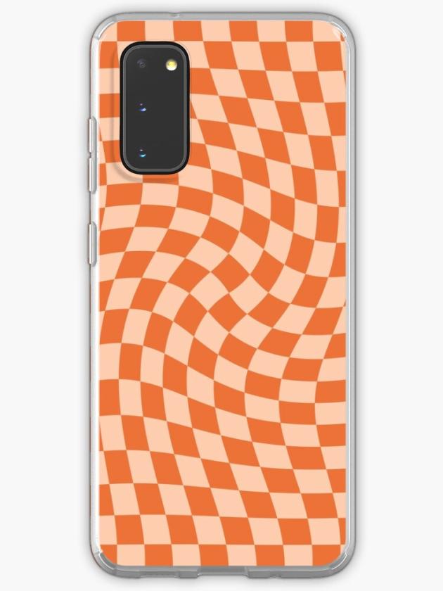 Galaxy S20 | Check Iv – Orange Twist Samsung Galaxy Phone Case Galaxy S20 Galaxy S20