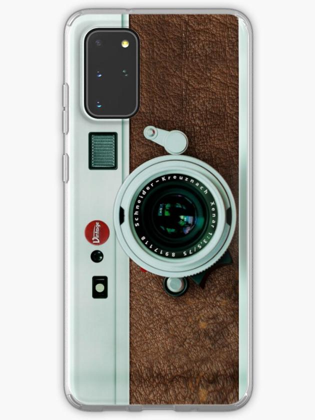 Galaxy S20+ | Classic Retro Old Vintage Brown Leather Camera Samsung Galaxy Phone Case Galaxy S20 Galaxy S20