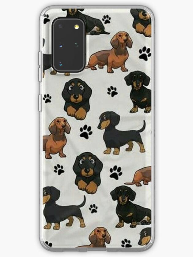 Galaxy S20+ | Dachshund Dog Cartoons Cute Samsung Galaxy Phone Case Galaxy S20 Galaxy S20