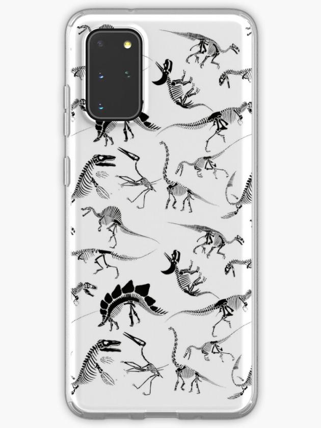 Galaxy S20+ | Dinosaur Skeleton Diagrams Samsung Galaxy Phone Case Galaxy S20 Galaxy S20