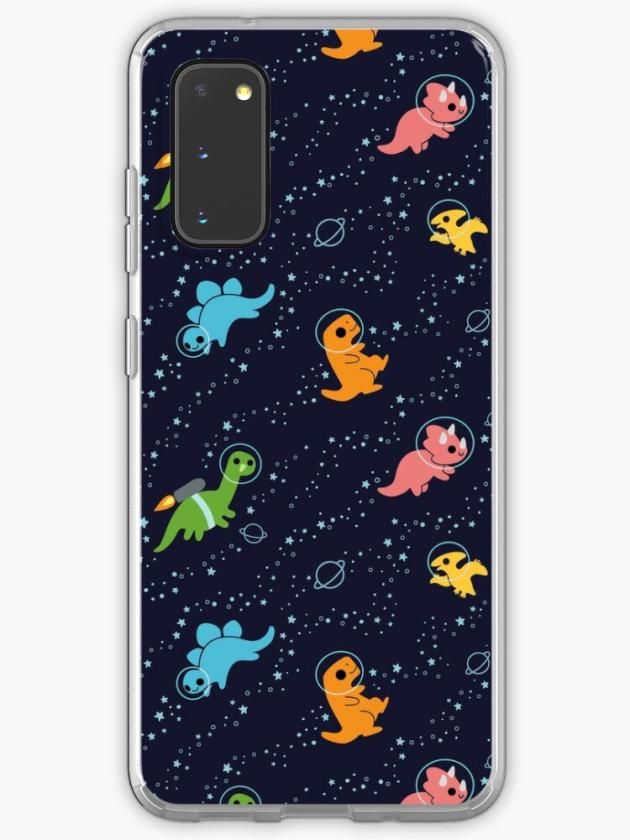 Galaxy S20 | Dinosaurs In Space Pattern Samsung Galaxy Phone Case Galaxy S20 Galaxy S20