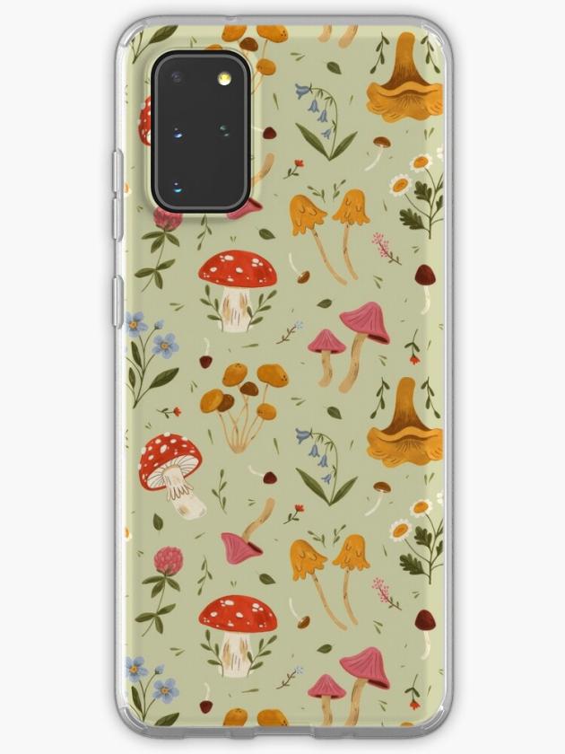 Galaxy S20+ | Mushrooms And Wildflowers Samsung Galaxy Phone Case Galaxy S20 Galaxy S20