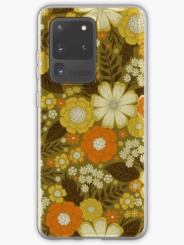 Galaxy S20 Ultra | 1970S Retro/Vintage Floral Pattern Samsung Galaxy Phone Case Galaxy S20 Ultra Galaxy S20 Ultra