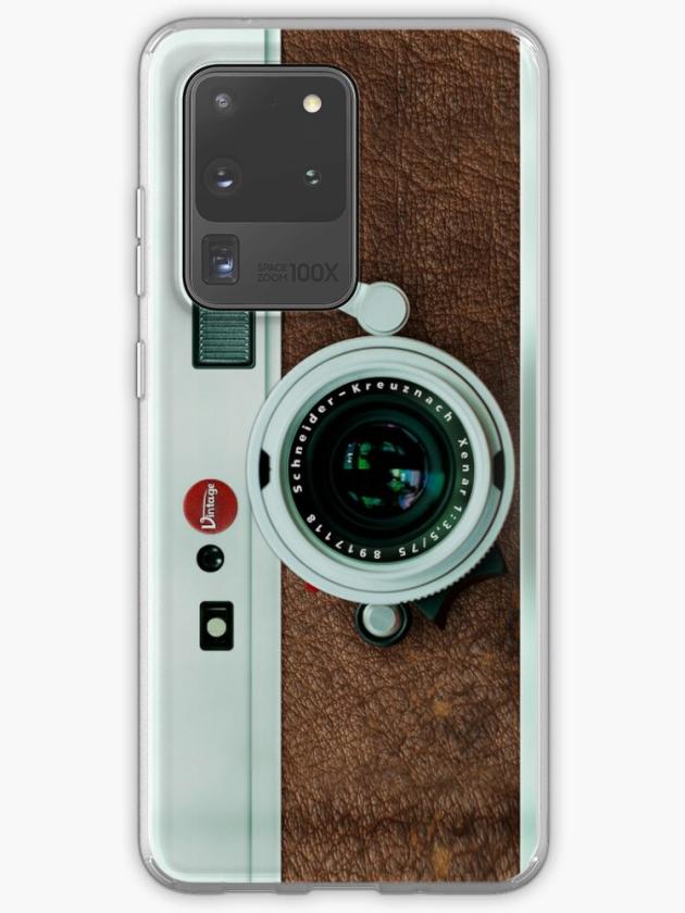 Galaxy S20 Ultra | Classic Retro Old Vintage Brown Leather Camera Samsung Galaxy Phone Case Galaxy S20 Ultra Galaxy S20 Ultra