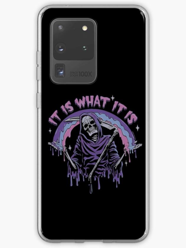 Galaxy S20 Ultra | Death ~ It Is What It Is ~ Pastel Goth Grim Reaper Drip Samsung Galaxy Phone Case Galaxy S20 Ultra Galaxy S20 Ultra