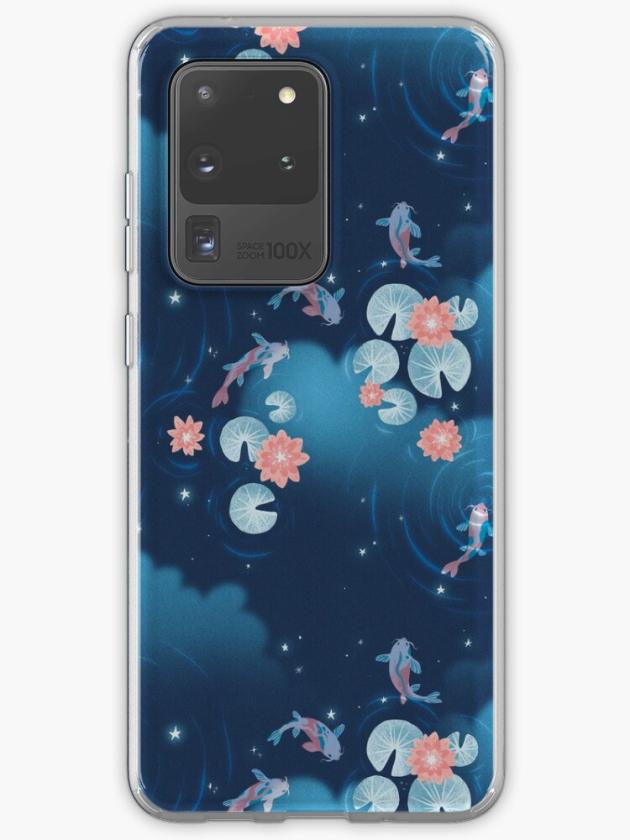 Galaxy S20 Ultra | Koi Pond – Night Samsung Galaxy Phone Case Galaxy S20 Ultra Galaxy S20 Ultra