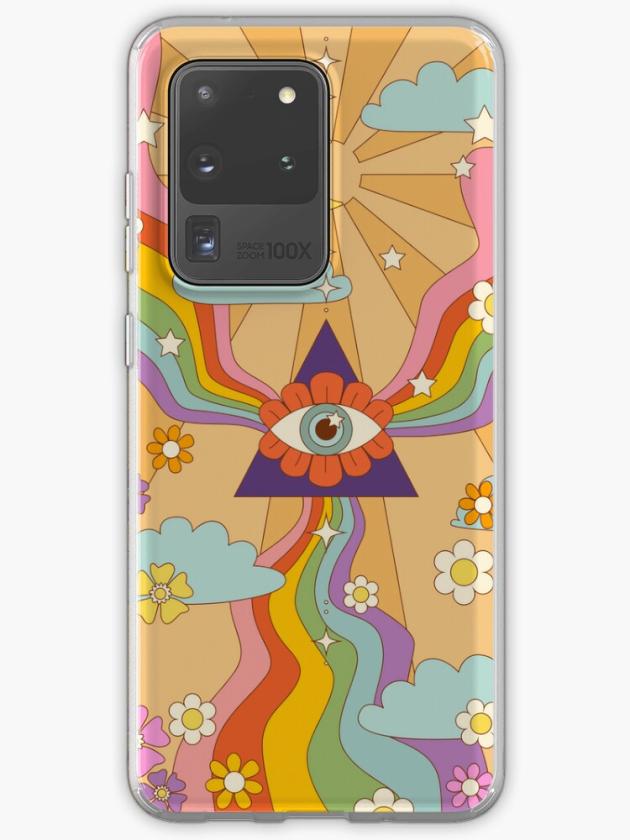 Galaxy S20 Ultra | Retro Hippie Boho Rainbow Print  Samsung Galaxy Phone Case Galaxy S20 Ultra Galaxy S20 Ultra