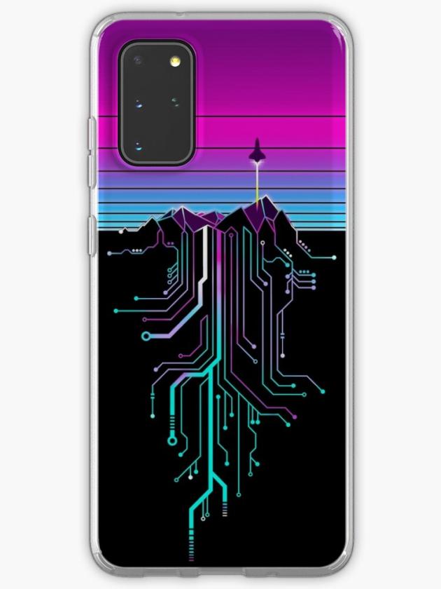 Galaxy S20+ | Vaporwave Aesthetic Cyberpunk Mountain Sunset Samsung Galaxy Phone Case Galaxy S20 Galaxy S20