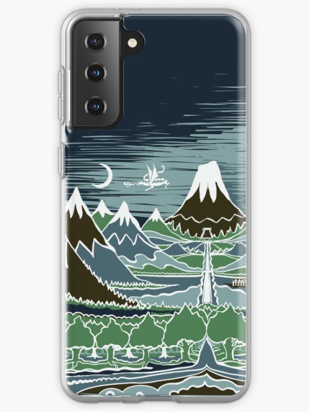 Galaxy S21+ | A Halflings Journey On A Mountain Path Through An Elven Wood In The Style Of J.R.R.Tolkien Samsung Galaxy Phone Case Galaxy S21 Galaxy S21