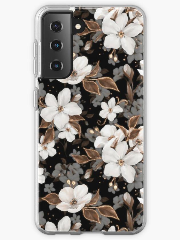 Galaxy S21 | Apple Flowers. Decorative Floral Pattern Samsung Galaxy Phone Case Galaxy S21 Galaxy S21