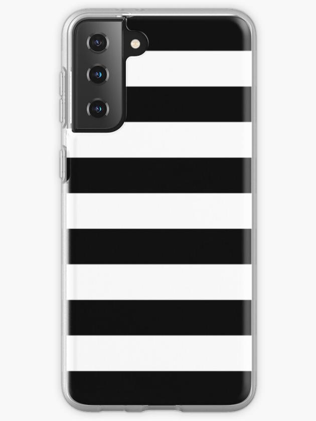 Galaxy S21+ | Black And White Big Stripe Samsung Galaxy Phone Case Galaxy S21 Galaxy S21