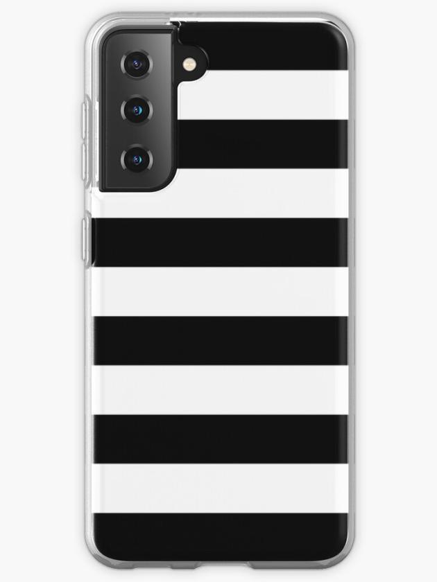 Galaxy S21 | Black And White Big Stripe Samsung Galaxy Phone Case Galaxy S21 Galaxy S21