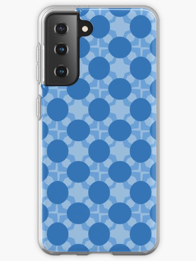 Galaxy S21 | Blue Dots Pattern Samsung Galaxy Phone Case Galaxy S21 Galaxy S21