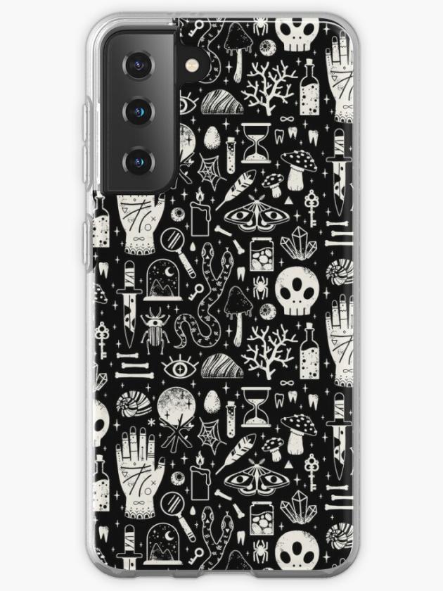 Galaxy S21 | Curiosities: Bone Black Samsung Galaxy Phone Case Galaxy S21 Galaxy S21