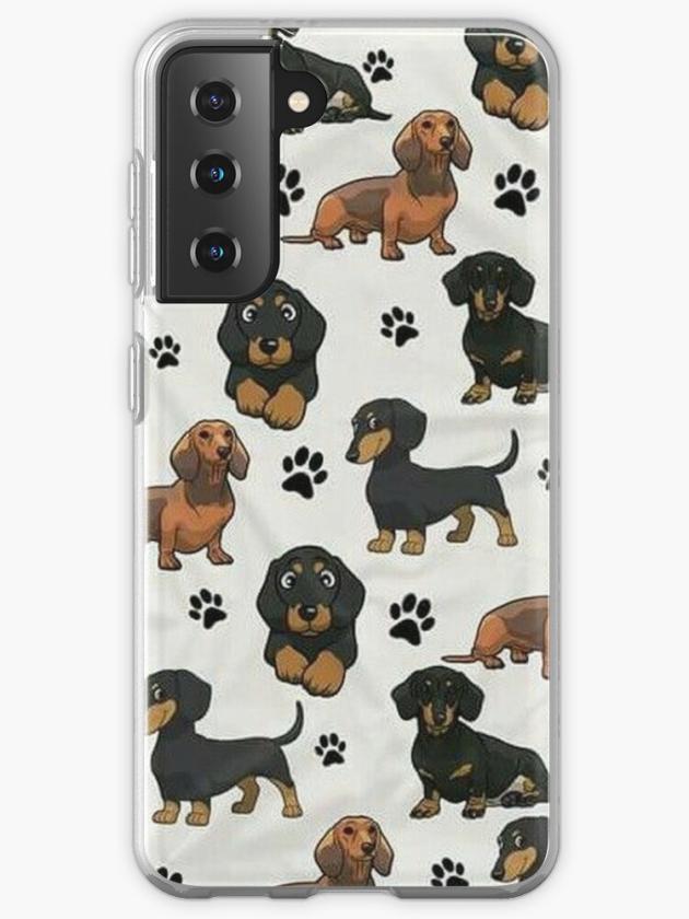 Galaxy S21 | Dachshund Dog Cartoons Cute Samsung Galaxy Phone Case Galaxy S21 Galaxy S21