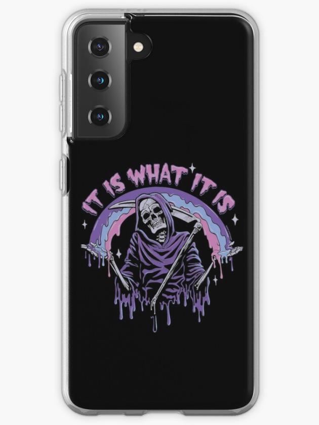 Galaxy S21 | Death ~ It Is What It Is ~ Pastel Goth Grim Reaper Drip Samsung Galaxy Phone Case Galaxy S21 Galaxy S21