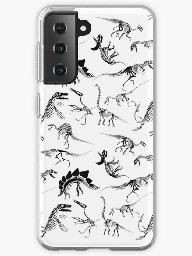 Galaxy S21 | Dinosaur Skeleton Diagrams Samsung Galaxy Phone Case Galaxy S21 Galaxy S21