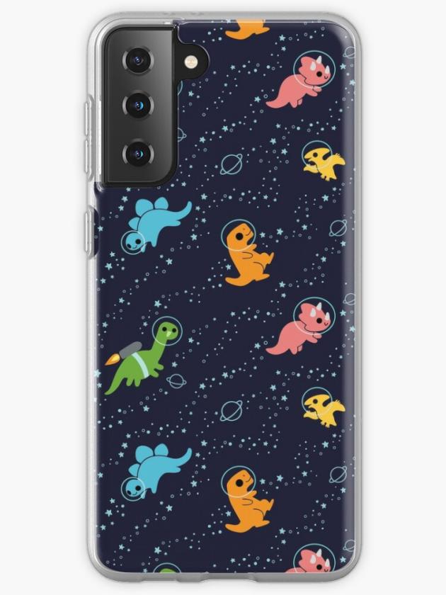 Galaxy S21+ | Dinosaurs In Space Pattern Samsung Galaxy Phone Case Galaxy S21 Galaxy S21