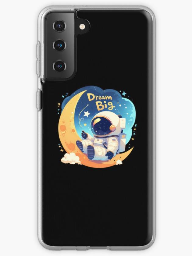 Galaxy S21+ | Dream Big Astronaut On Moon Samsung Galaxy Phone Case Galaxy S21 Galaxy S21