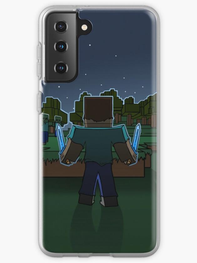 Galaxy S21+ | Minecraft Night Fighter Samsung Galaxy Phone Case Galaxy S21 Galaxy S21