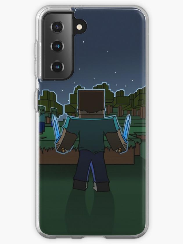 Galaxy S21 | Minecraft Night Fighter Samsung Galaxy Phone Case Galaxy S21 Galaxy S21