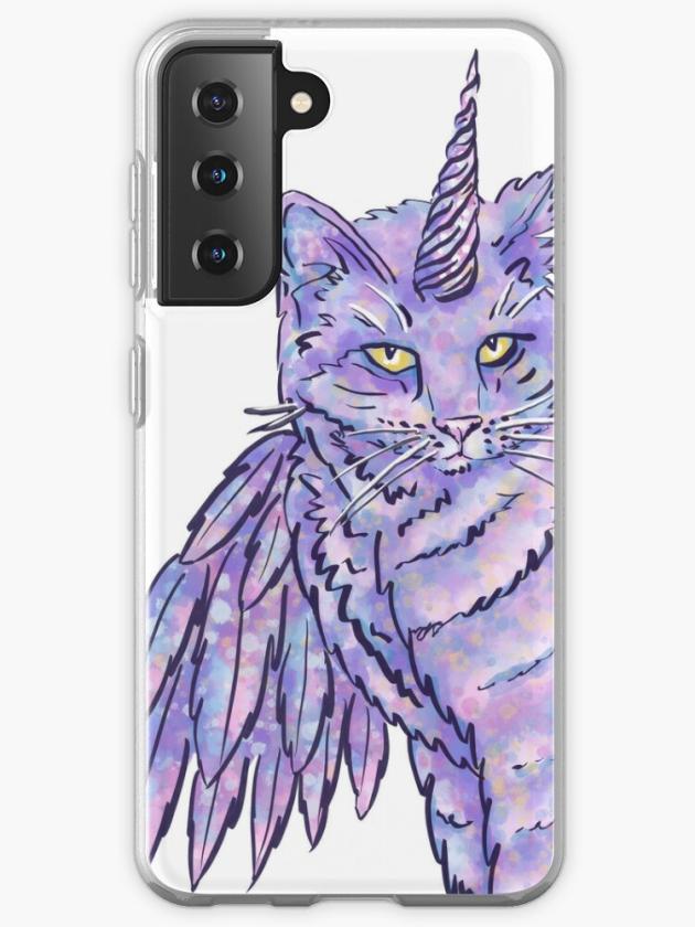 Galaxy S21 | The Winged Caticorn Of Pompeii Samsung Galaxy Phone Case Galaxy S21 Galaxy S21