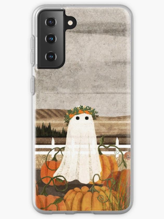 Galaxy S21+ | There’s A Ghost In The Pumpkins Patch Again… Samsung Galaxy Phone Case Galaxy S21 Galaxy S21