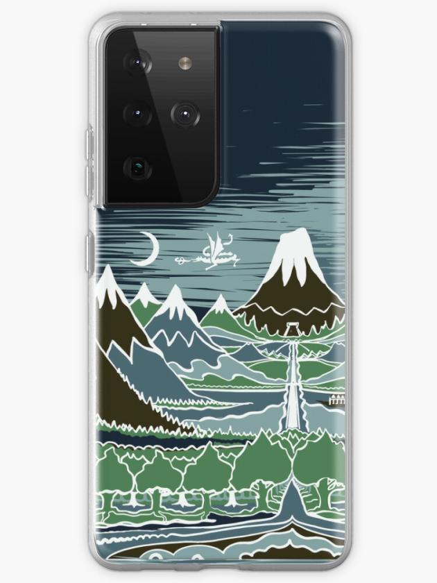 Galaxy S21 Ultra | A Halflings Journey On A Mountain Path Through An Elven Wood In The Style Of J.R.R.Tolkien Samsung Galaxy Phone Case Galaxy S21 Ultra Galaxy S21 Ultra