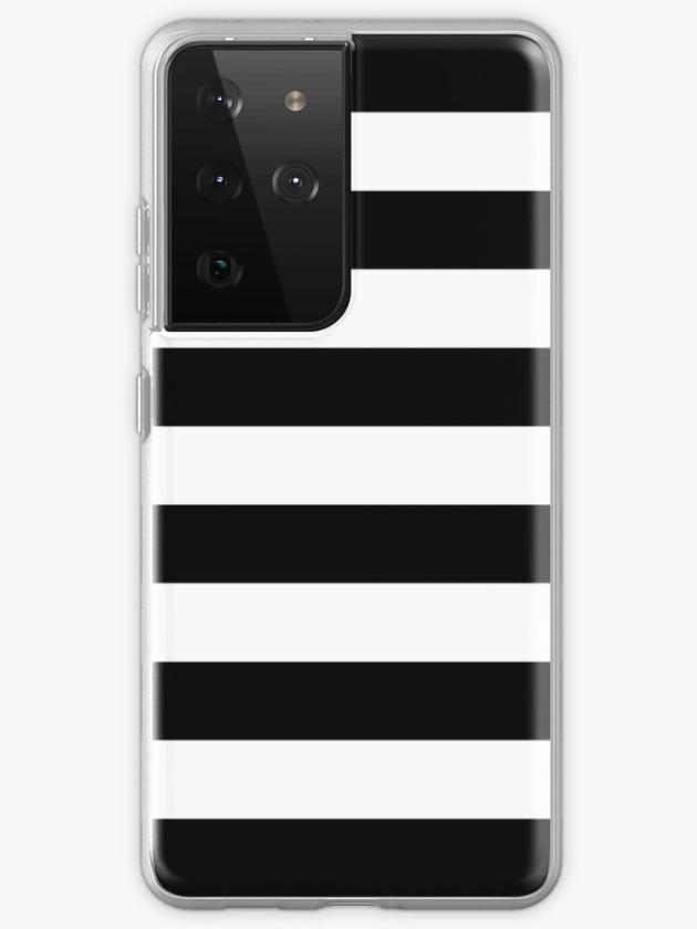 Galaxy S21 Ultra | Black And White Big Stripe Samsung Galaxy Phone Case Galaxy S21 Ultra Galaxy S21 Ultra