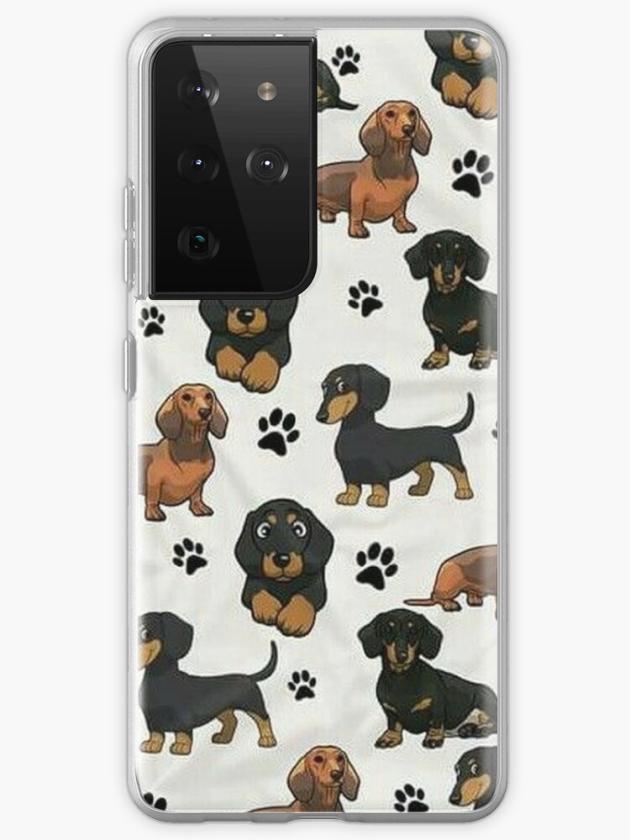 Galaxy S21 Ultra | Dachshund Dog Cartoons Cute Samsung Galaxy Phone Case Galaxy S21 Ultra Galaxy S21 Ultra