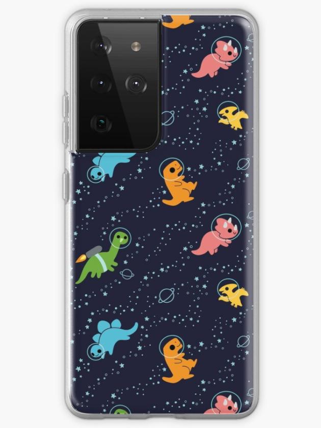 Galaxy S21 Ultra | Dinosaurs In Space Pattern Samsung Galaxy Phone Case Galaxy S21 Ultra Galaxy S21 Ultra