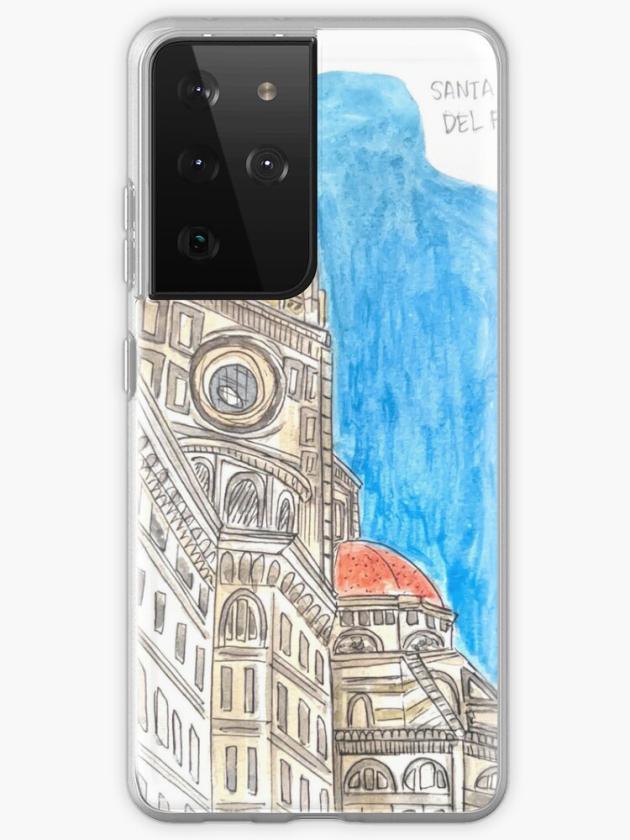 Galaxy S21 Ultra | Florence Brunelleschi’s Dome Watercolor Illustration Samsung Galaxy Phone Case Galaxy S21 Ultra Galaxy S21 Ultra