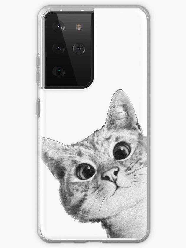 Galaxy S21 Ultra | Sneaky Cat Samsung Galaxy Phone Case Galaxy S21 Ultra Galaxy S21 Ultra