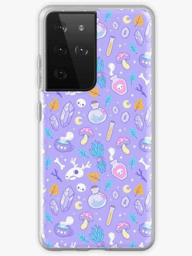 Galaxy S21 Ultra | Witchy Ingredients // Pastel | Nikury Samsung Galaxy Phone Case Galaxy S21 Ultra Galaxy S21 Ultra