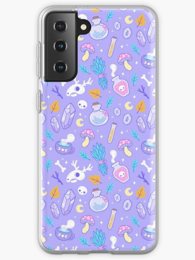 Galaxy S21+ | Witchy Ingredients // Pastel | Nikury Samsung Galaxy Phone Case Galaxy S21 Galaxy S21