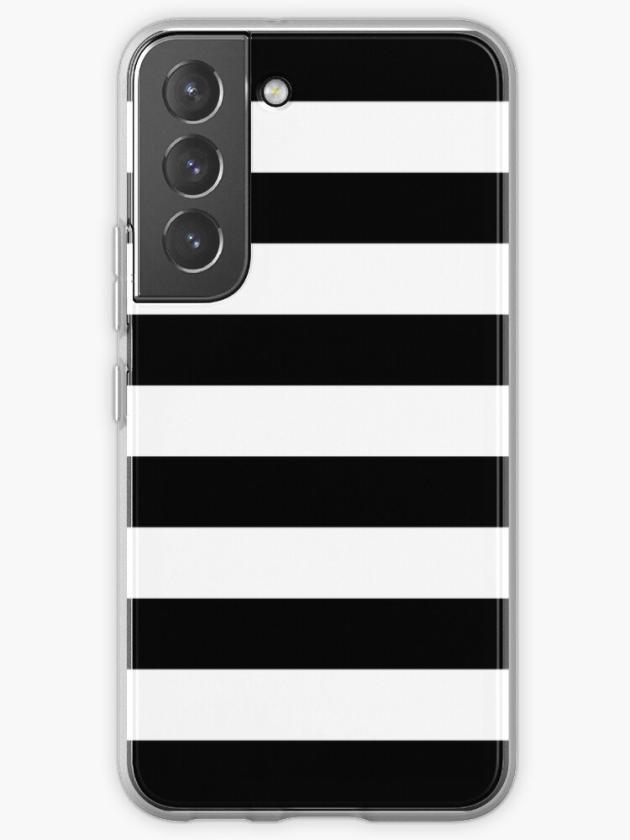 Galaxy S22 | Black And White Big Stripe Samsung Galaxy Phone Case Galaxy S22 Galaxy S22