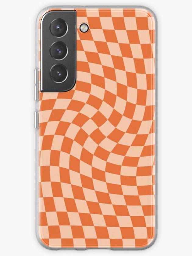 Galaxy S22 | Check Iv – Orange Twist Samsung Galaxy Phone Case Galaxy S22 Galaxy S22