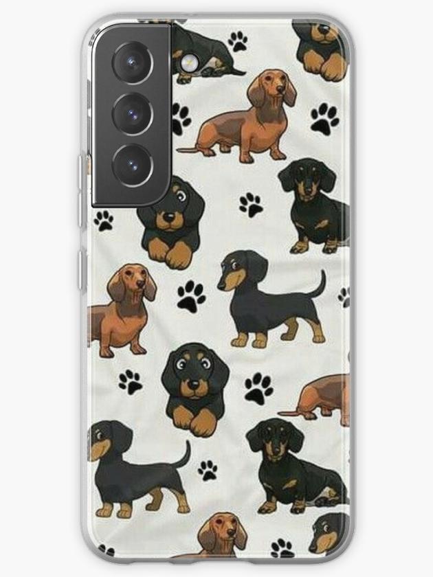 Galaxy S22 | Dachshund Dog Cartoons Cute Samsung Galaxy Phone Case Galaxy S22 Galaxy S22