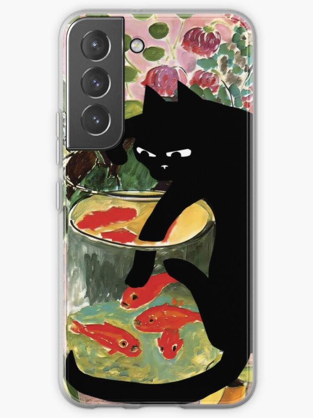 Galaxy S22 | Matisse’s Goldfish And A Cat Samsung Galaxy Phone Case Galaxy S22 Galaxy S22