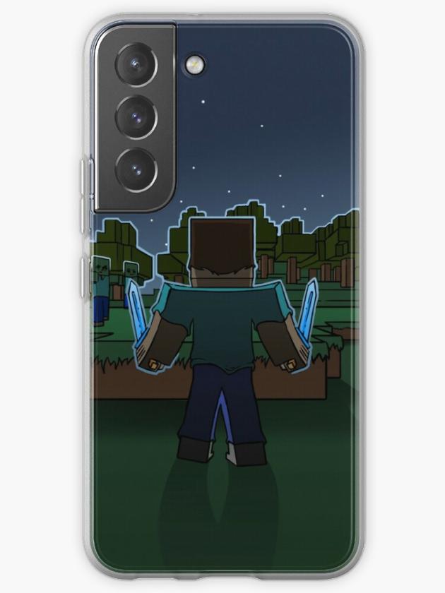 Galaxy S22 | Minecraft Night Fighter Samsung Galaxy Phone Case Galaxy S22 Galaxy S22