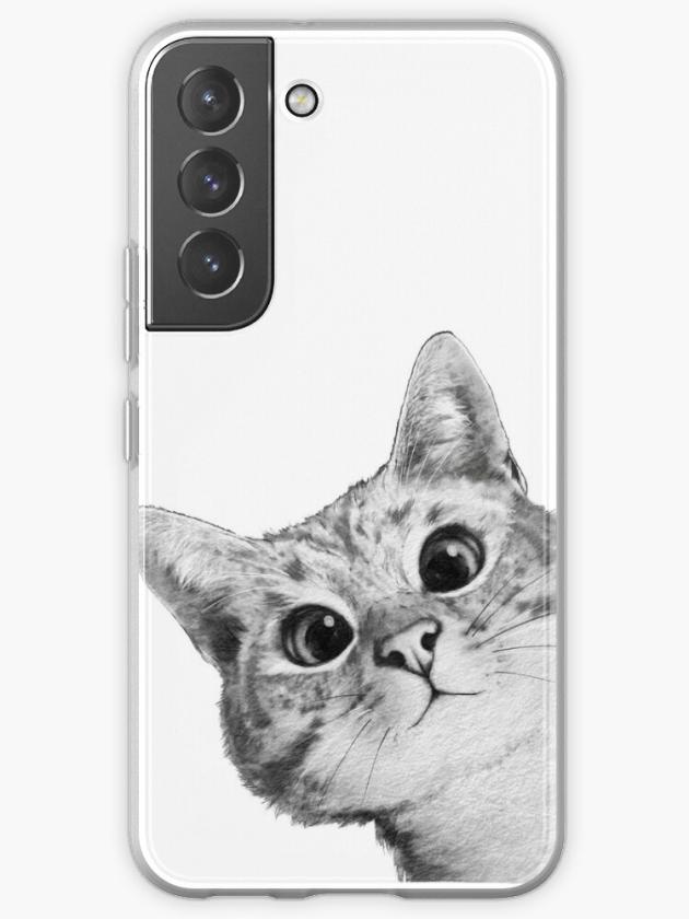 Galaxy S22 | Sneaky Cat Samsung Galaxy Phone Case Galaxy S22 Galaxy S22