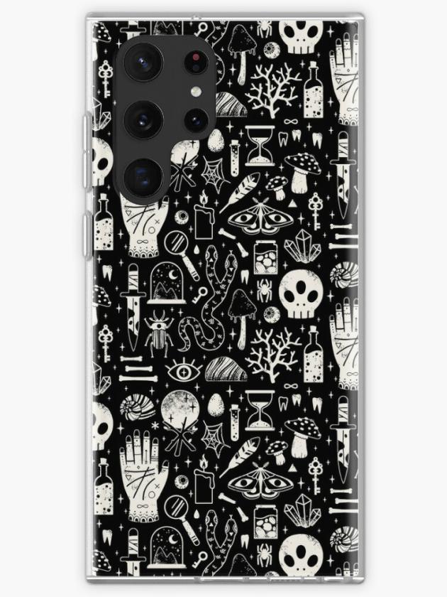 Galaxy S22 Ultra | Curiosities: Bone Black Samsung Galaxy Phone Case Galaxy S22 Ultra Galaxy S22 Ultra