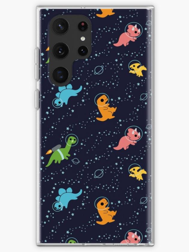 Galaxy S22 Ultra | Dinosaurs In Space Pattern Samsung Galaxy Phone Case Galaxy S22 Ultra Galaxy S22 Ultra