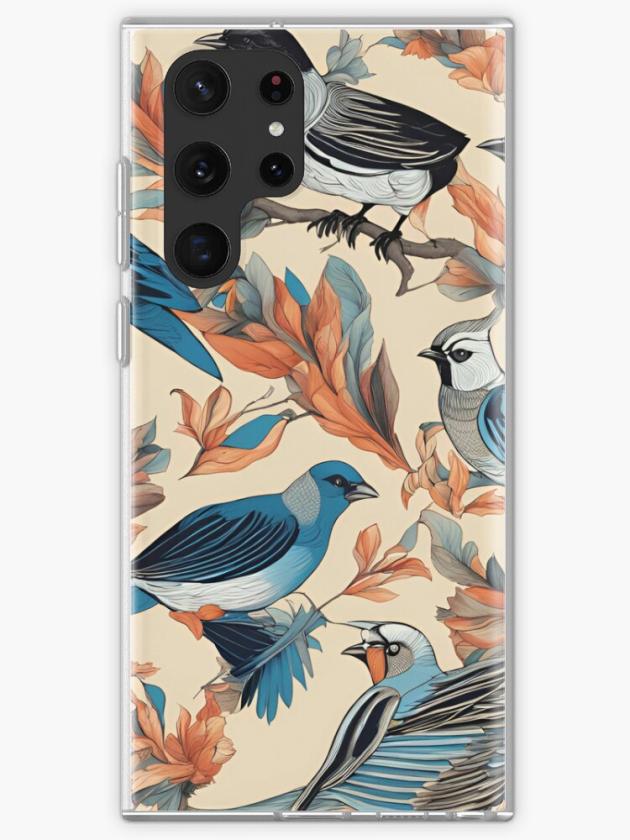 Galaxy S22 Ultra | Fauna Pattern (Birds Pattern Design) Samsung Galaxy Phone Case Galaxy S22 Ultra Galaxy S22 Ultra