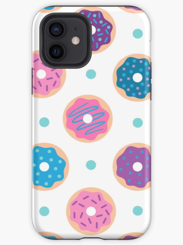 Iphone 12 | Cute Donuts And Dots Iphone Case Iphone 12 Iphone 12