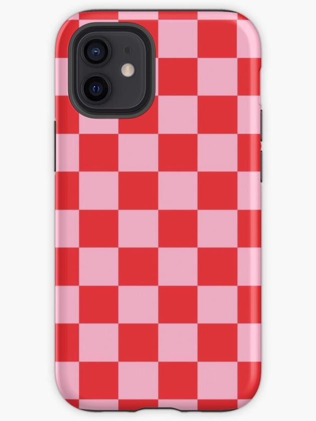 Iphone 12 Mini | Checkered Pink And Red Iphone Case Iphone 12 Mini Iphone 12 Mini