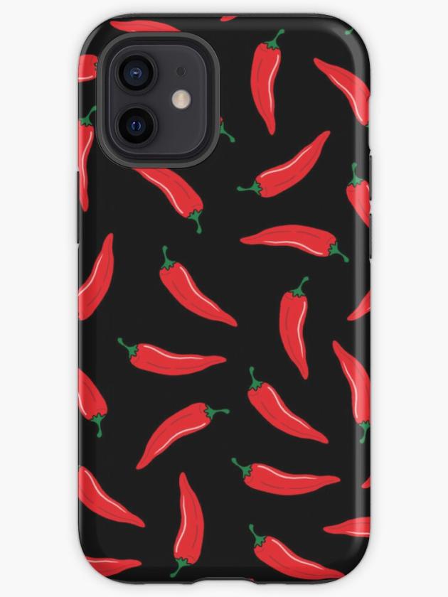 Iphone 12 Mini | Chilli Pepper – Black Background Iphone Case Iphone 12 Mini Iphone 12 Mini