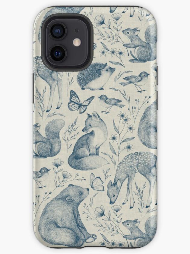 Iphone 12 Mini | Forest Fauna Toile  Iphone Case Iphone 12 Mini Iphone 12 Mini