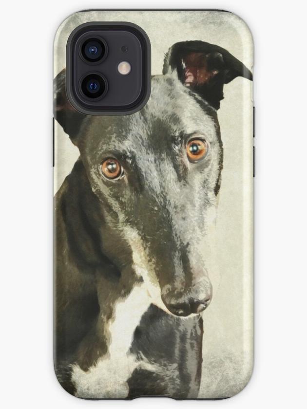 Iphone 12 Mini | Greyhound Watercolour (1) Iphone Case Iphone 12 Mini Iphone 12 Mini